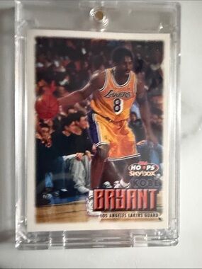 NBA Los Angeles Lakers Gold and Purple Kobe Bryant Trading Card in Clear Case